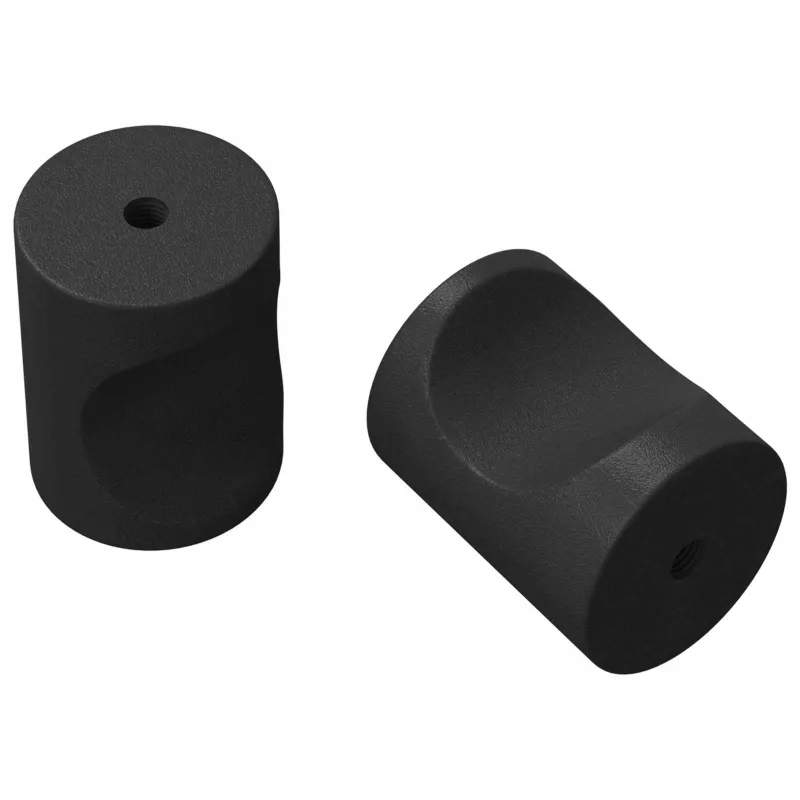 Spintų rankenėlės 2 pcs Juoda M4 x 12 mm Geležis