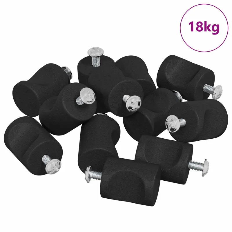 Spintų rankenėlės 968 pcs Juoda Geležis