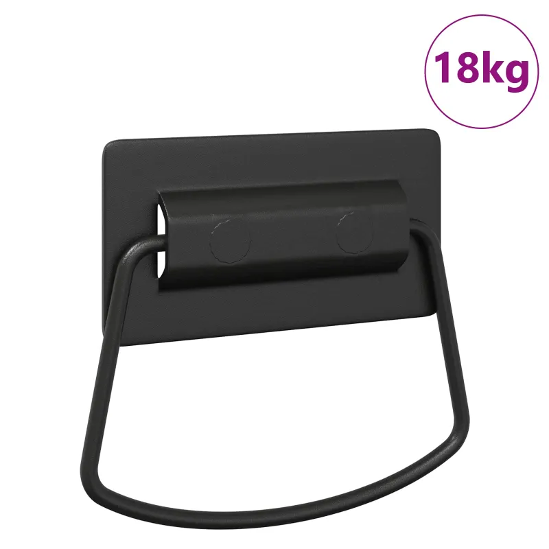 Spintelės Rankenos Juoda 85 x 45 mm Metalas