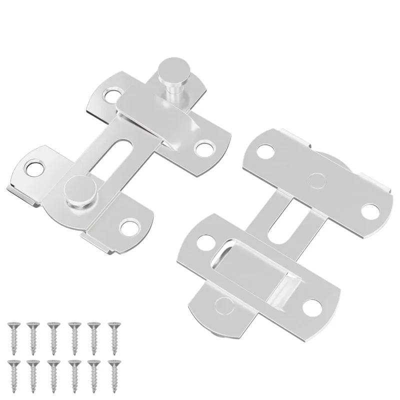 Durų užraktas 2 pcs Sidabro 70 x 8 mm Plienas