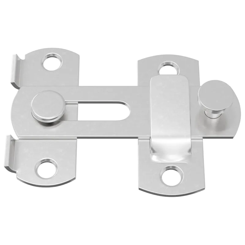 Durų užraktas 2 pcs Sidabro 70 x 8 mm Plienas