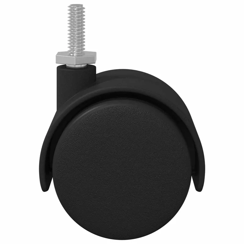 Ratukai 2 pcs Juoda 40,1 x 37,8 mm PP ir geležis