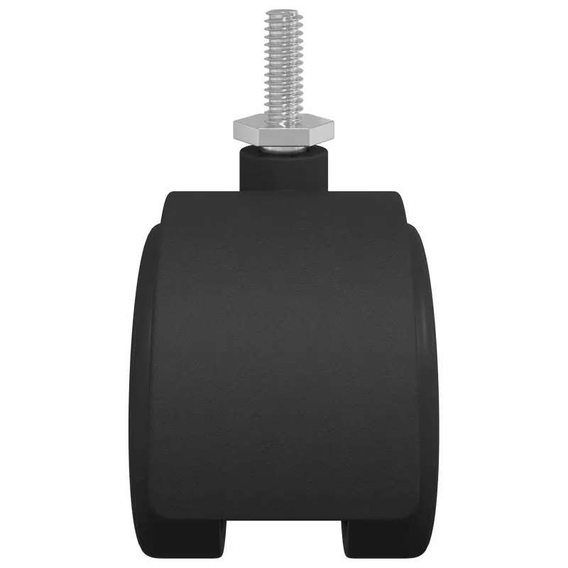 Ratukai 2 pcs Juoda 40,1 x 37,8 mm PP ir geležis