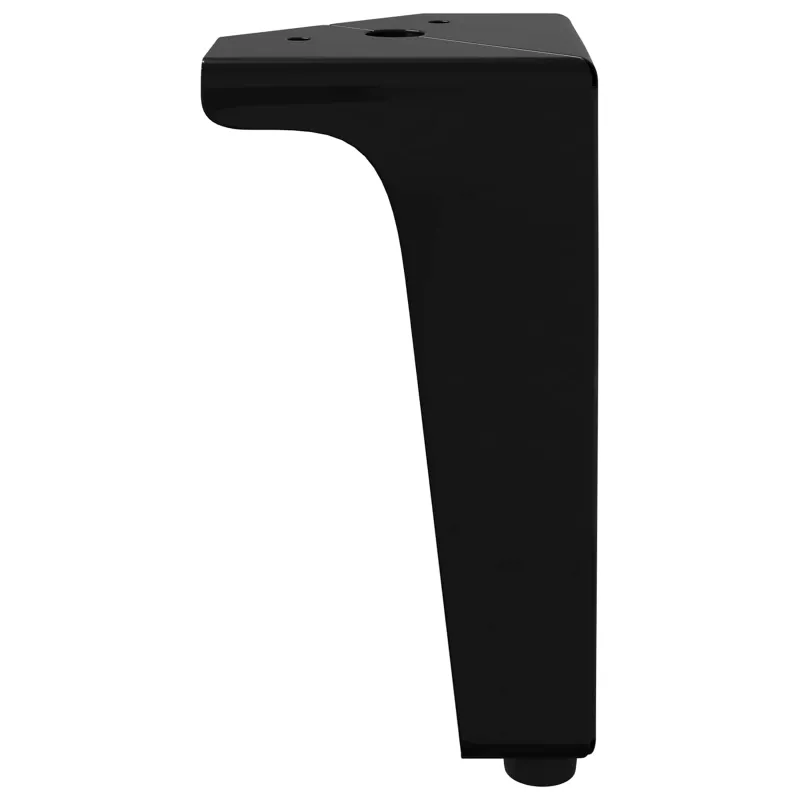 Baldų kojelės 2 pcs Juoda 54,1 x 54,1 x 100 mm Geležis