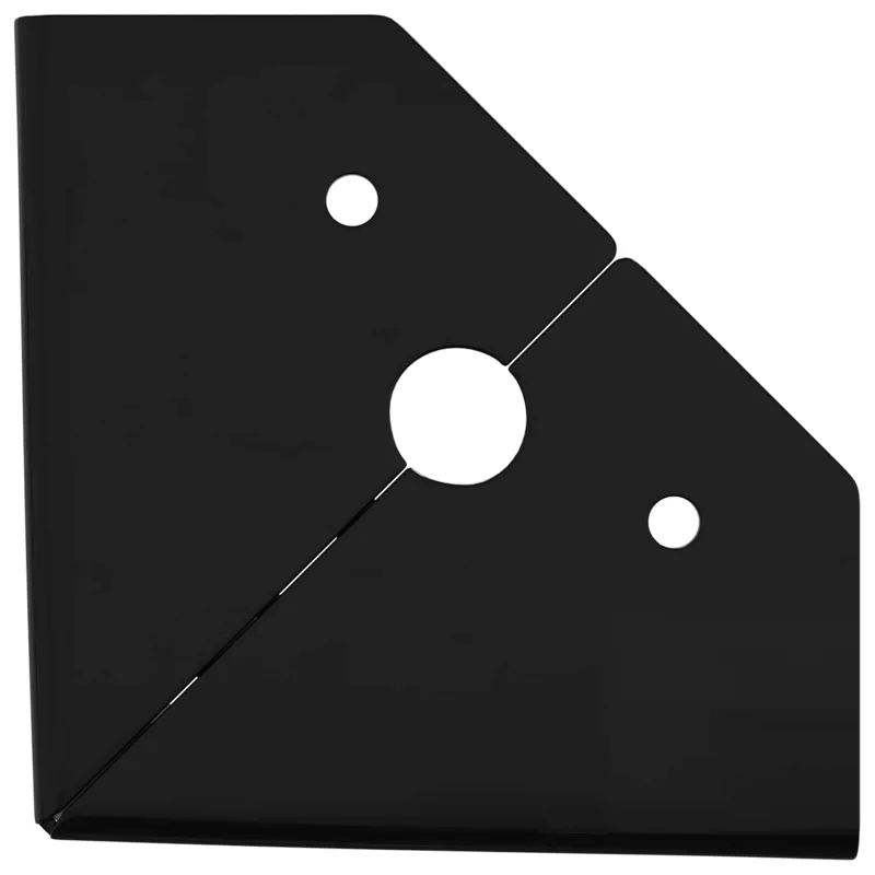 Baldų kojelės 12 pcs Juoda 54,1 x 54,1 x 100 mm Geležis