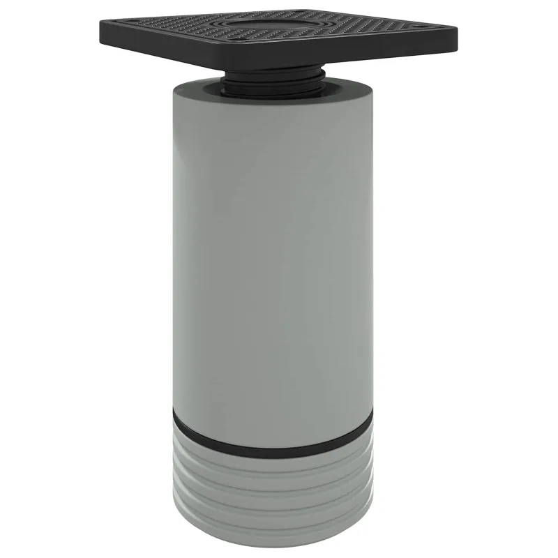 Baldų kojelės Reguliuojamas 2 pcs Balta 64 x 64 x 100 mm PP