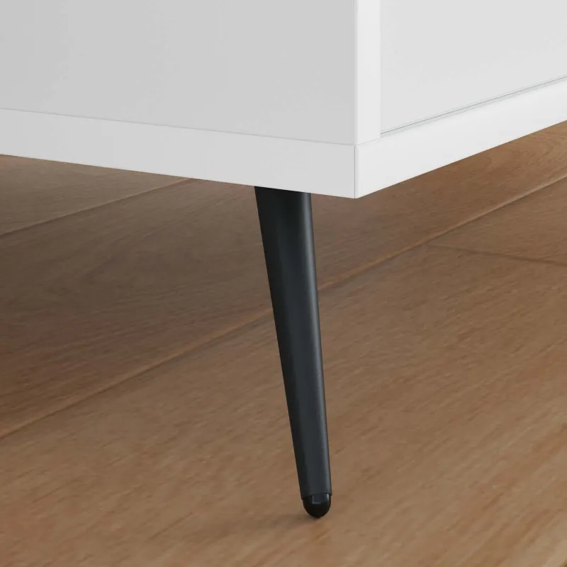 Stovinčios kojos 2 pcs Juoda 56 x 56 x 100 mm Geležis