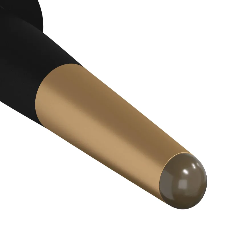 Baldų kojelės 12 pcs Juodas ir auksinis Ø 40 x 98 mm Geležis
