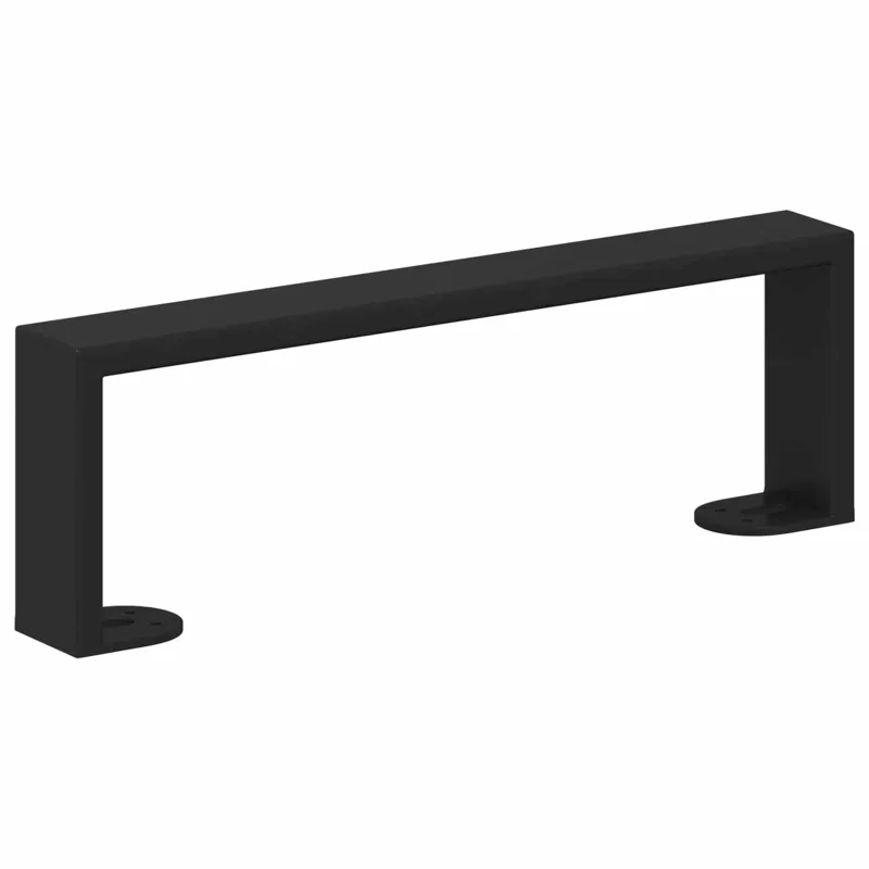 Baldų kojelės 12 pcs Juoda 311 x 40,5 x 100 mm Geležis