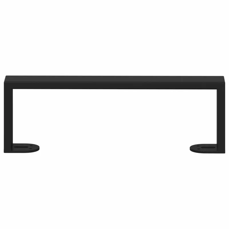 Baldų kojelės 12 pcs Juoda 311 x 40,5 x 100 mm Geležis