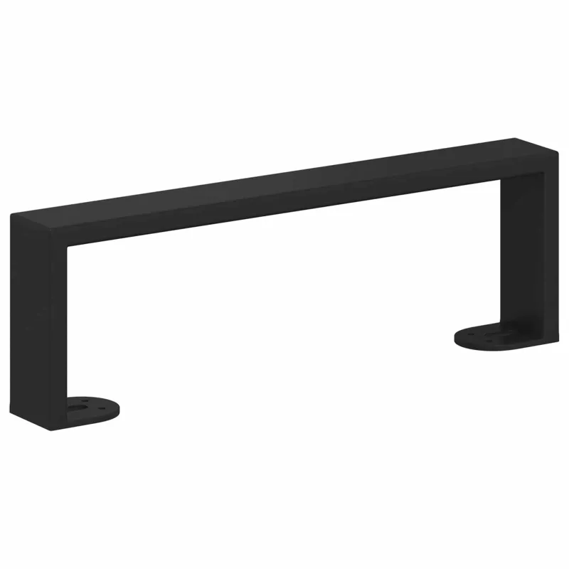 Baldų kojelės 12 pcs Juoda 311 x 40,5 x 100 mm Geležis