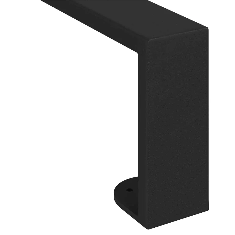 Baldų kojelės 12 pcs Juoda 311 x 40,5 x 100 mm Geležis