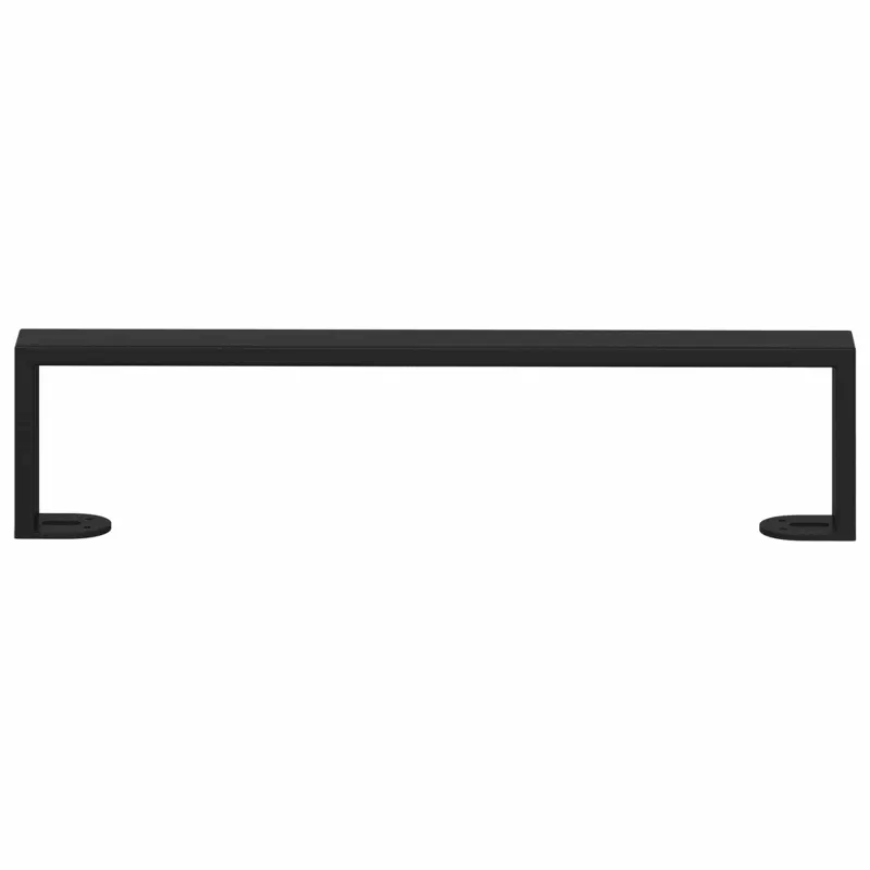 Baldų kojelės 12 pcs Juoda 436 x 40,5 x 100 mm Geležis