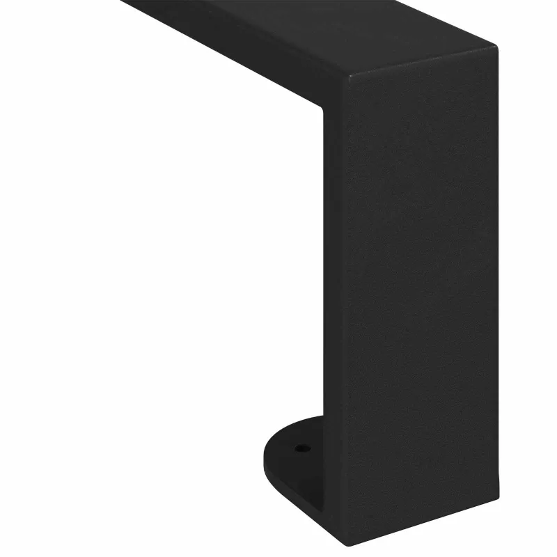 Baldų kojelės 12 pcs Juoda 436 x 40,5 x 100 mm Geležis