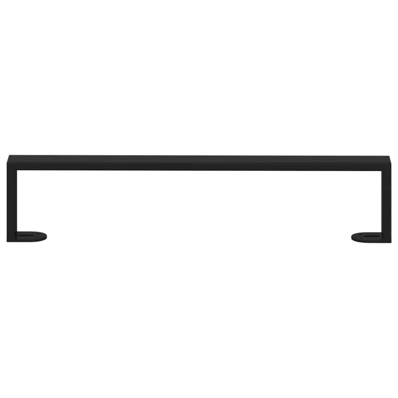 Baldų kojelės 12 pcs Juoda 481 x 40,5 x 100 mm Geležis