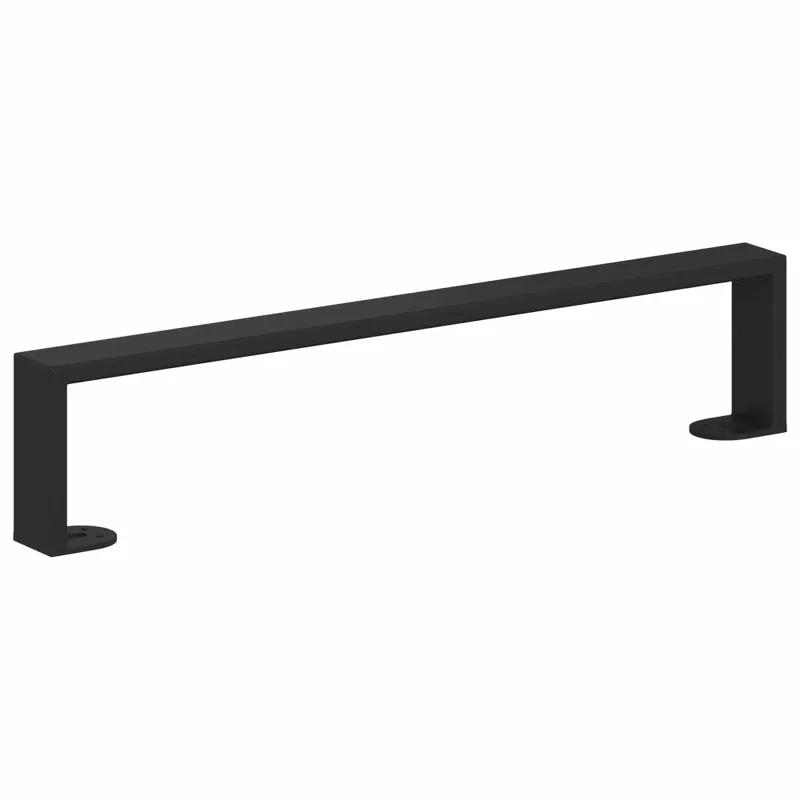 Baldų kojelės 12 pcs Juoda 481 x 40,5 x 100 mm Geležis