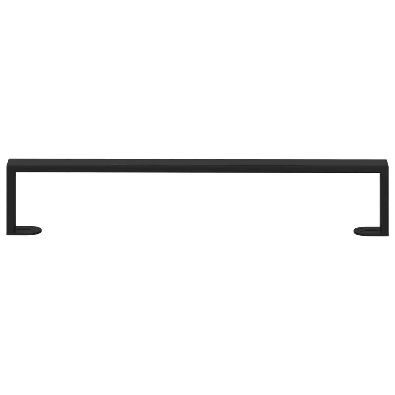 Baldų kojelės 12 pcs Juoda 546 x 40,5 x 100 mm Geležis