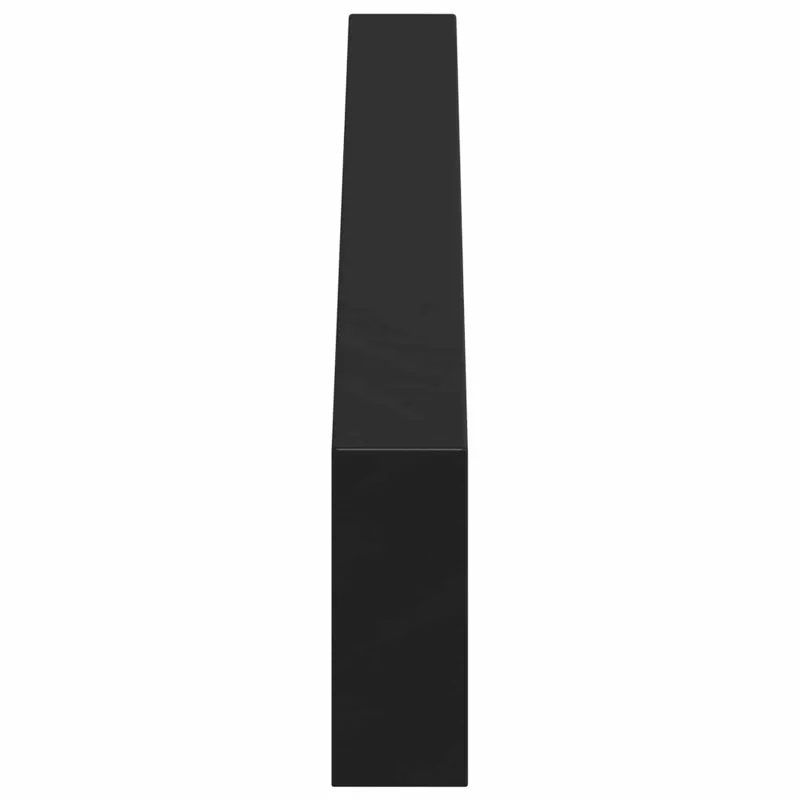 Baldų kojelės 12 pcs Juoda 546 x 40,5 x 100 mm Geležis
