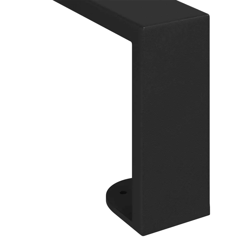 Baldų kojelės 12 pcs Juoda 546 x 40,5 x 100 mm Geležis
