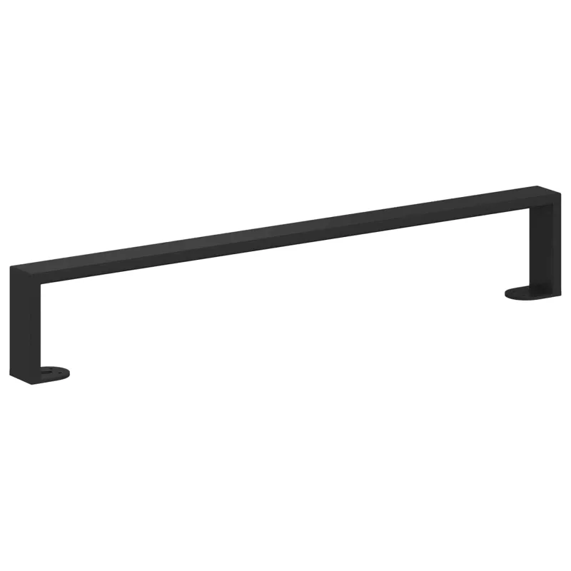 Baldų kojelės 12 pcs Juoda 596 x 40,5 x 100 mm Geležis