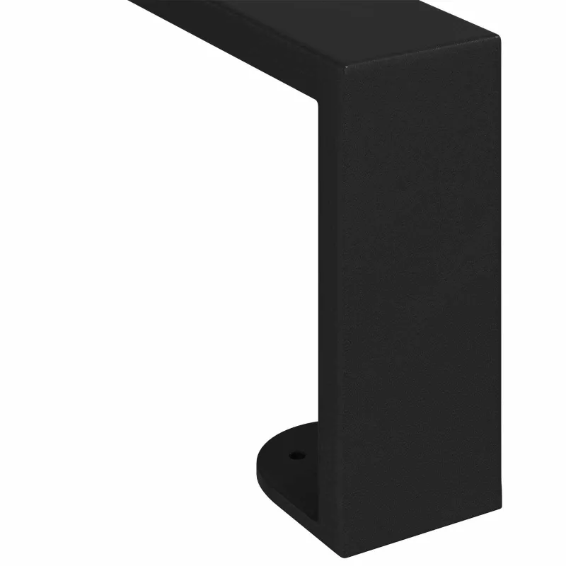 Baldų kojelės 12 pcs Juoda 596 x 40,5 x 100 mm Geležis