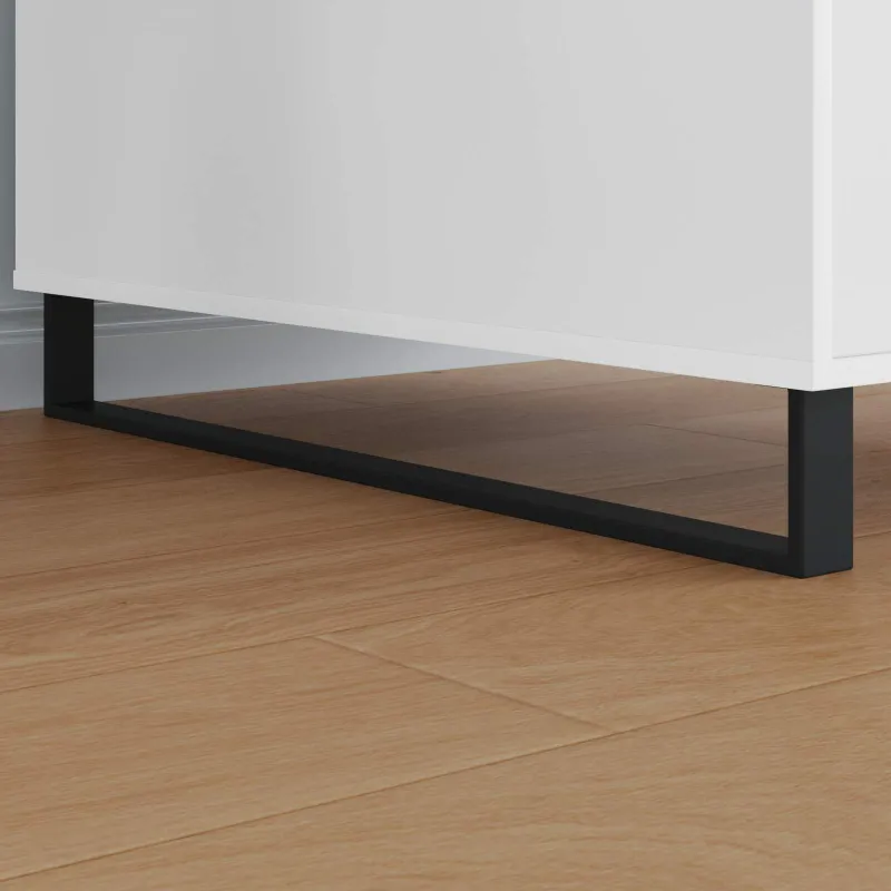 Baldų kojelės 12 pcs Juoda 796 x 40,5 x 100 mm Geležis