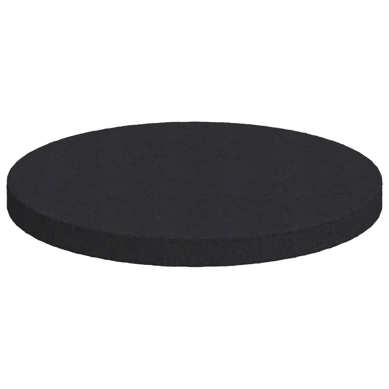 Baldų kojų pagalvėlės 2 pcs Juoda Ø 30 x 2 mm EVA