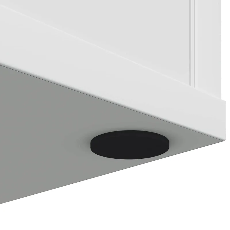 Baldų kojų pagalvėlės 2 pcs Juoda Ø 30 x 2 mm EVA