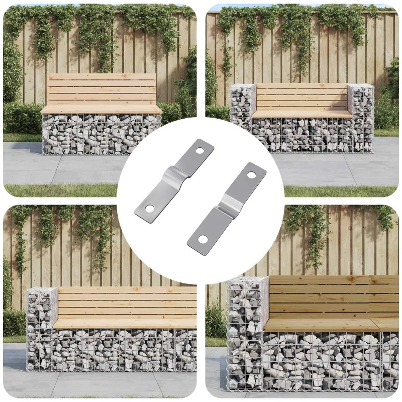 Smūgio įdėklas 2 pcs Sidabro 50 x 10 x 1,2 mm Geležis