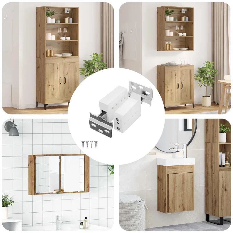 Spintelės kabinamas laikiklis 12 pcs Balta 70 x 48 x 19 mm