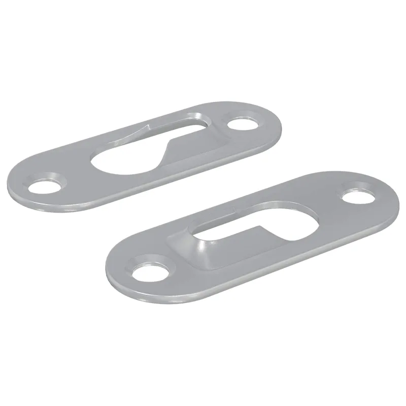 Raktelio pakabukas 2 pcs Sidabro 45 x 16 x 3.5 mm Geležis
