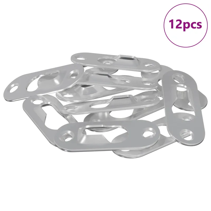 Raktelio pakabukas 12 pcs Sidabro 45 x 16 x 3.5 mm Geležis