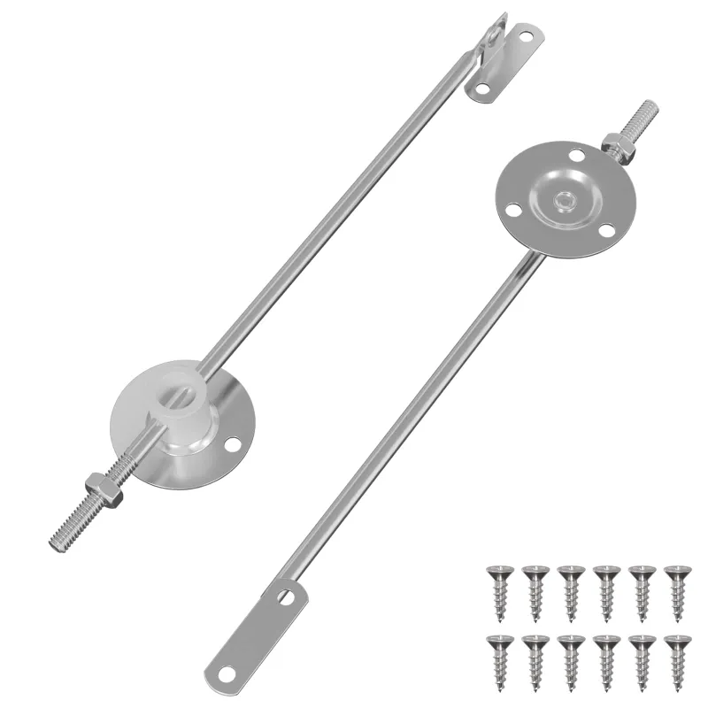 Dangčio atramos vyris 2 pcs Sidabro 194 x 36 x 18 mm Geležis