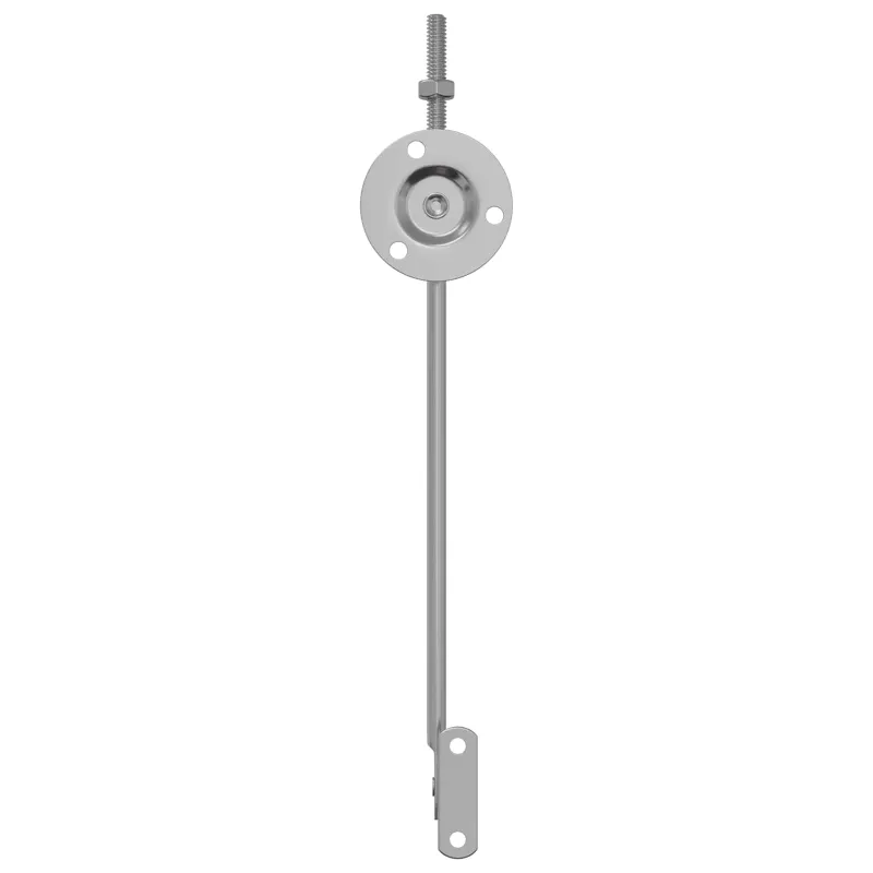 Dangčio atramos vyris 12 pcs Sidabro 194 x 36 x 18 mm Geležis