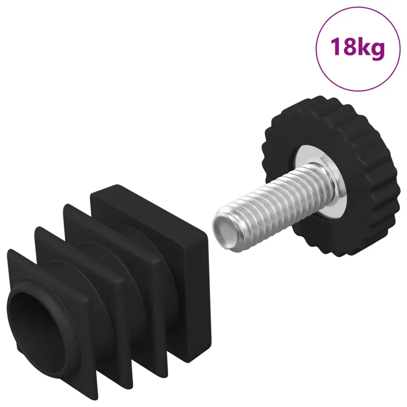 Baldų lygintuvai Reguliuojamas 1895 pcs Juoda PP