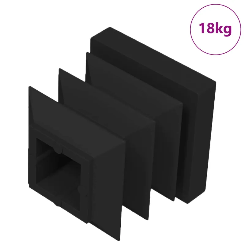 Galinių dangtelių 10909 pcs Juoda 15 x 15 x 15 mm PP