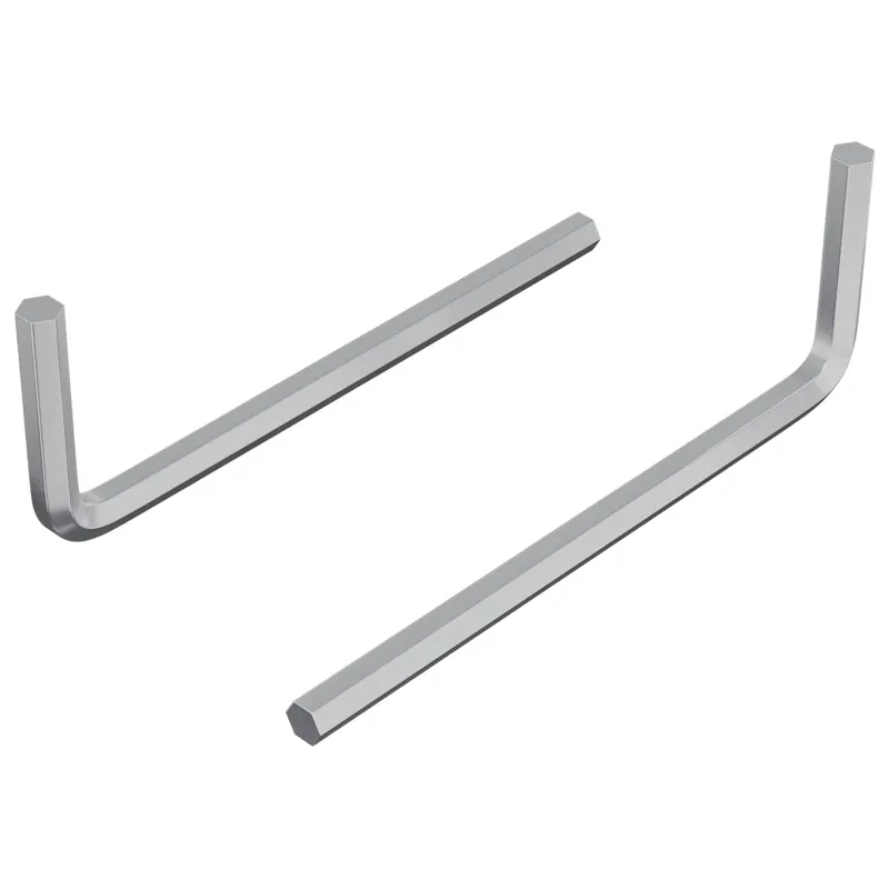 Hex raktas 2 pcs Sidabro 20 x 52 mm Plienas
