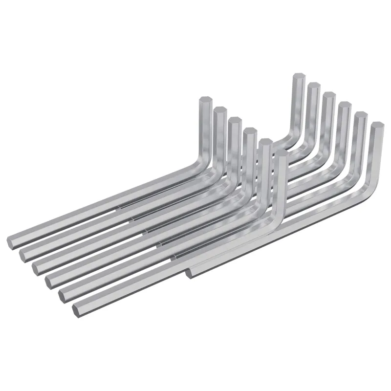 Hex raktas 12 pcs Sidabro 20 x 52 mm Plienas