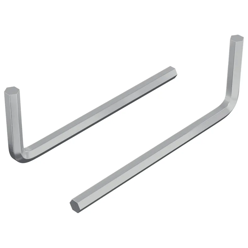 Hex raktas 2 pcs Sidabro 22 x 66 mm Plienas