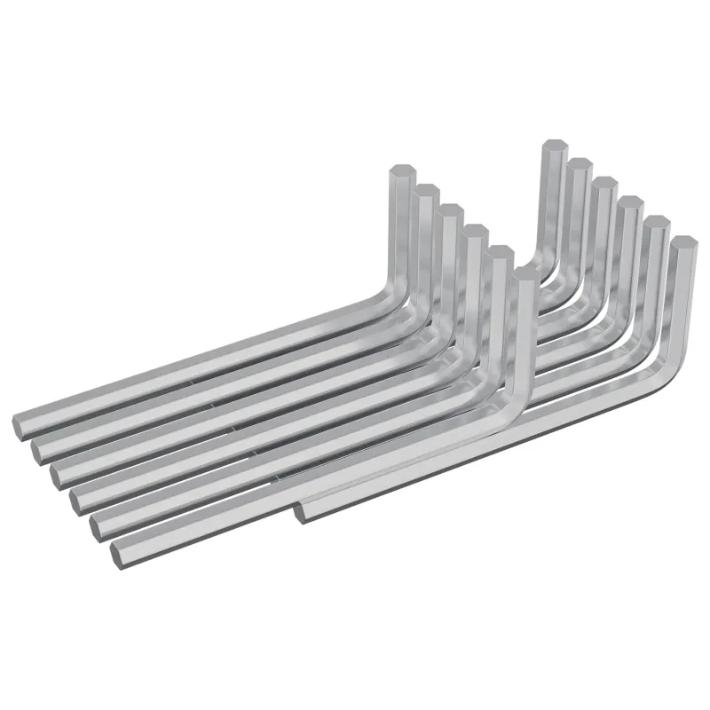 Hex raktas 2118 pcs Sidabro 22 x 66 mm Plienas