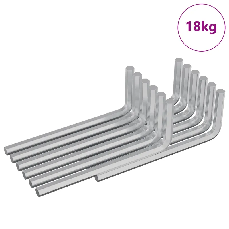 Hex raktas 2118 pcs Sidabro 22 x 66 mm Plienas