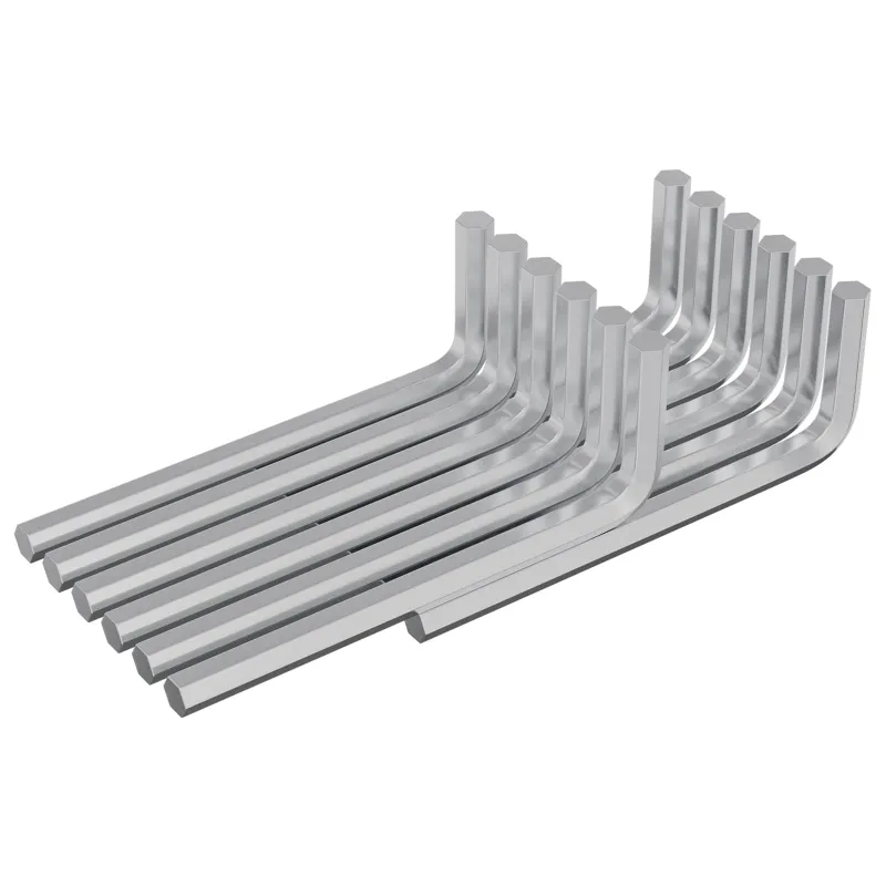 Hex raktas 1800 pcs Sidabro 32 x 86 mm Plienas