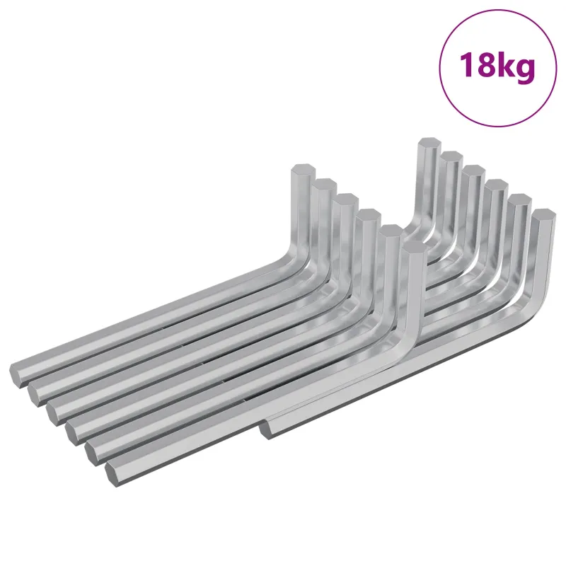 Hex raktas 1800 pcs Sidabro 32 x 86 mm Plienas