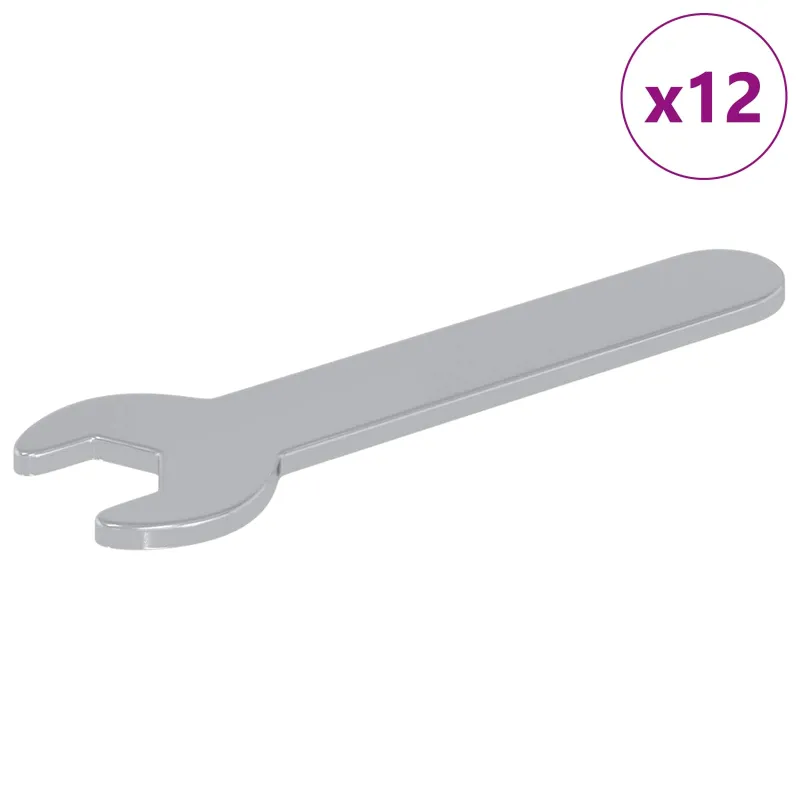 Veržliaraktis 12 pcs Sidabro 10 mm Geležis