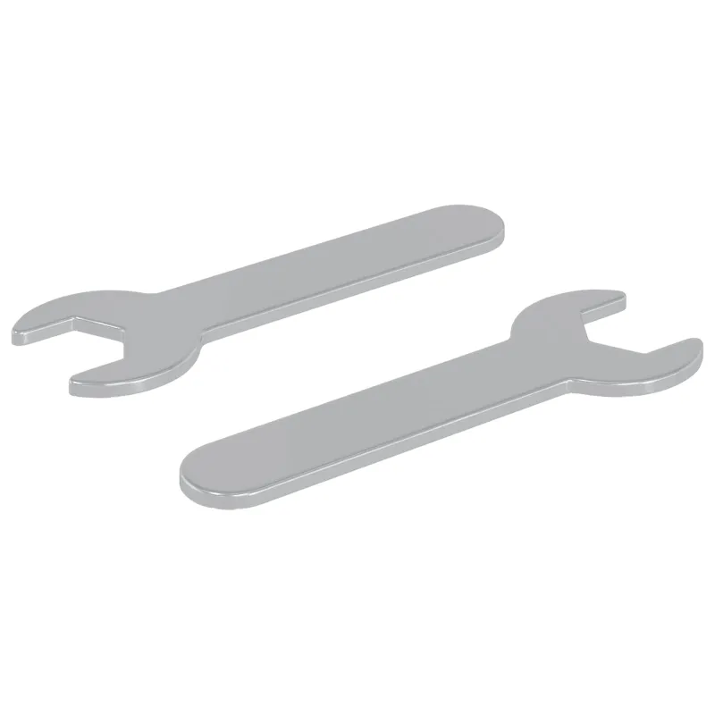 Veržliaraktis 2 pcs Sidabro 13 mm Geležis