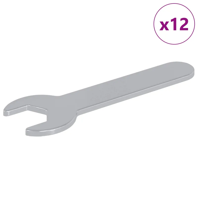 Veržliaraktis 12 pcs Sidabro 13 mm Geležis