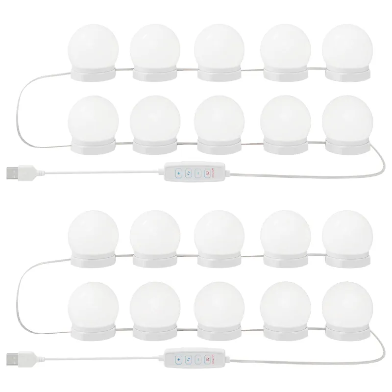 Veidrodžių šviestuvai 2 pcs Balta 4.5 x 4.5 x 4.8 cm Plastmasė