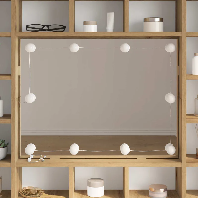 Veidrodžių šviestuvai 2 pcs Balta 4.5 x 4.5 x 4.8 cm Plastmasė