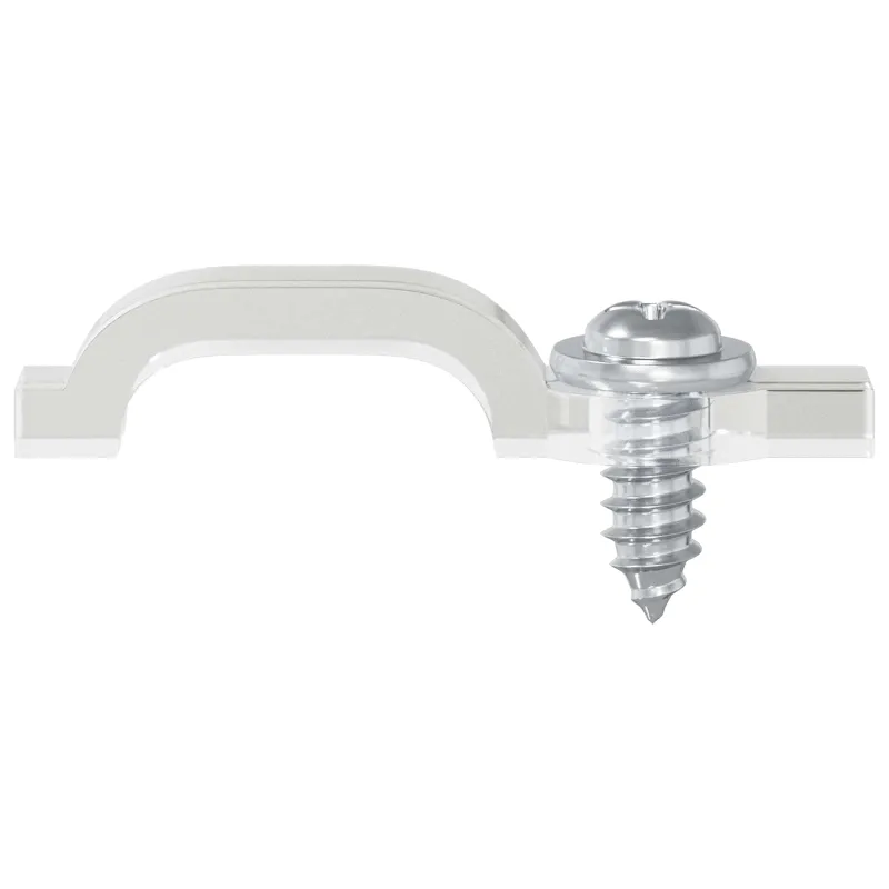 LED Juostos Klipai 23,8 mm 2 pcs Skaidrus Plastikas ir Geležis