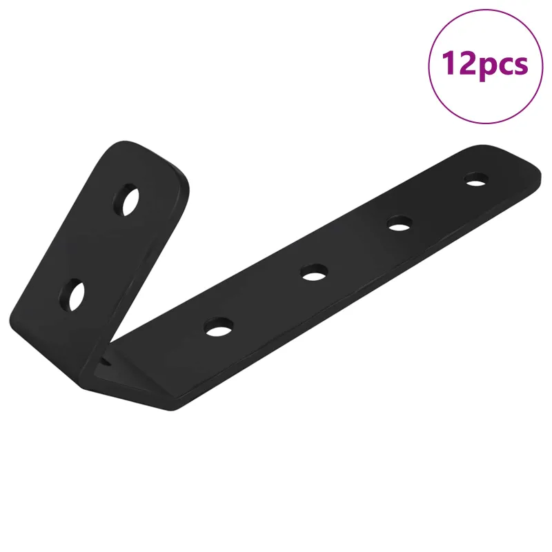 Kabliai 12 pcs Juoda M5 x 110 mm Geležis